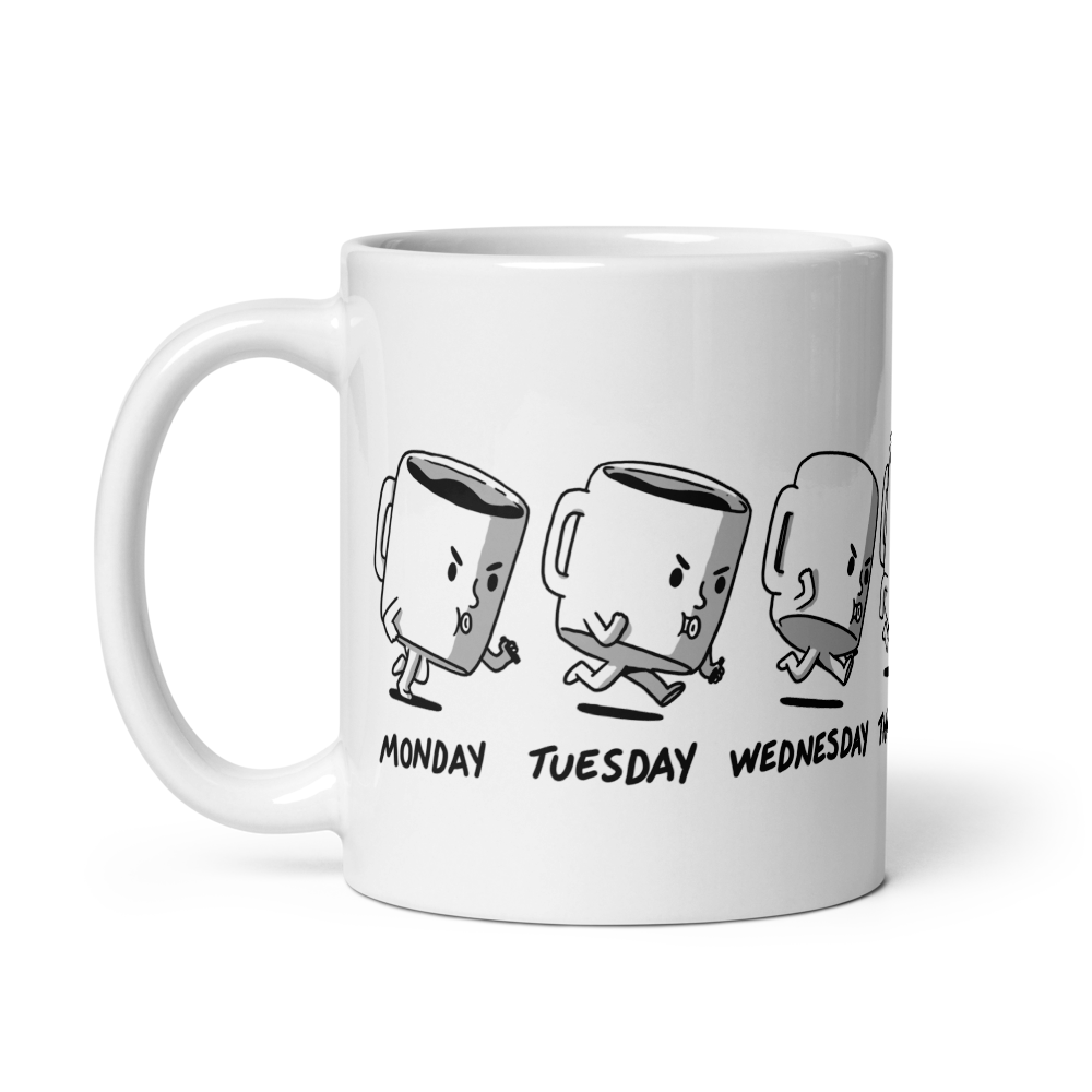 The hand off - White Glossy Mug
